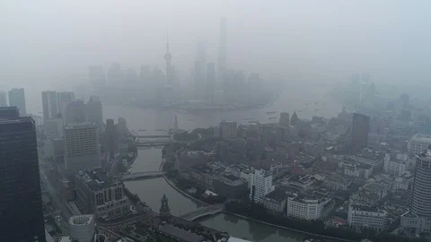 High angle drone flight over quiet Stock Video Pond5