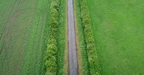 High angle drone tilt shot of a motorbike. 库存影片 242585380