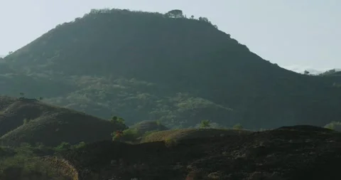 High Angle Drone View of Boat and Island Landscape Indonesia 스톡 동영상 330929415