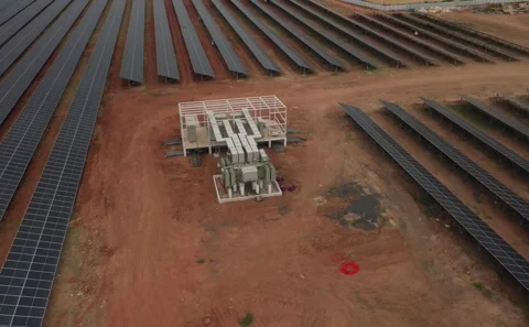 High angle drone view looking down on a patchwork of agricultural fields under Stock Footage 341854815