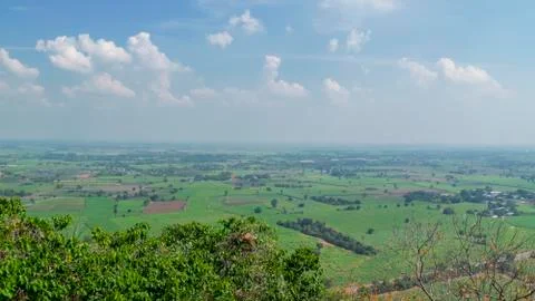 High angle field Stock Photos