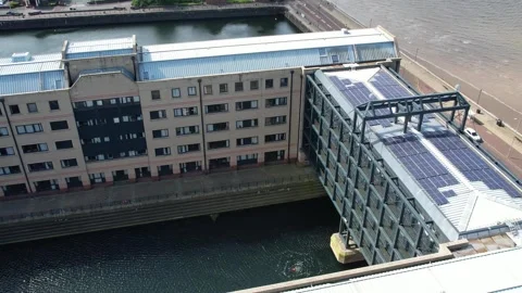 High Angle Footage of Centre of Liverpool, Maritime City England Stock Footage 311701796