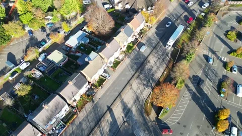 High Angle Footage of Dunstable Town of England Great Britain UK Video stock 255974606