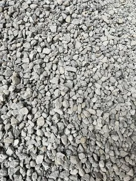 ​High angle full frame background view of small crushed gravel rocks texture Stock Photos