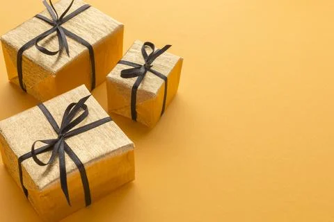High angle gifts with copy space Stock Photos