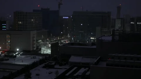 High angle landscape view of Kanazawa City center horizontal skyline view w.. Stock Footage 313431273