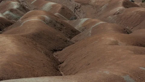 High Angle of Mars Landscape Stock Footage 92626272