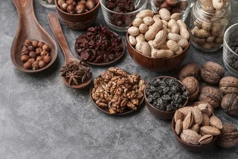 High angle nuts arrangement 스톡 사진