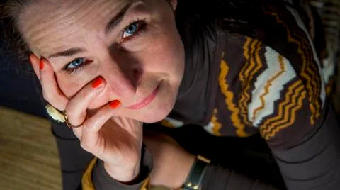 High angle portrait Stock Photos