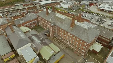 HIGH Angle prison Video stock 82460861