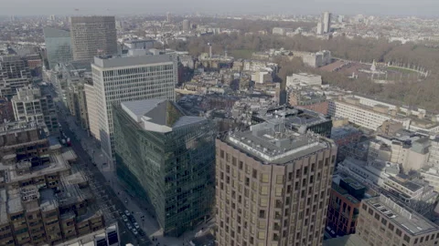 High angle Recording of Buckingham Green, Daytime, 4K Stock Footage 175252057