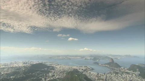 High angle of Rio De Janeiro Video stock 35257383