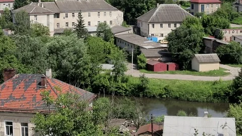 High-angle shot of building school of art Stock Footage 70153117
