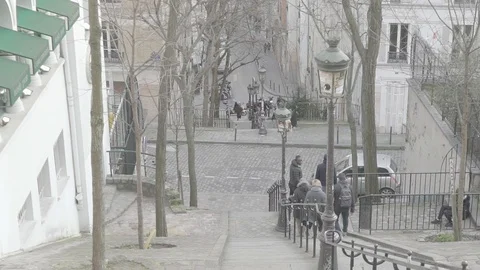 High Angle Shot Ladder Stock Footage 94021762