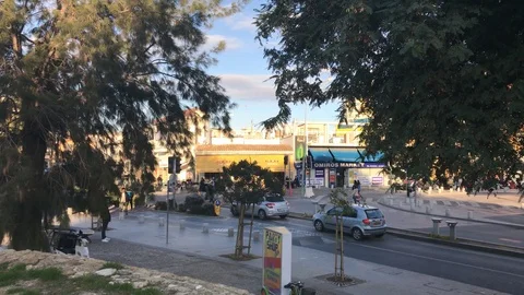 High Angle Shot of Solomos Square in Nicosia Stock Footage 90614933
