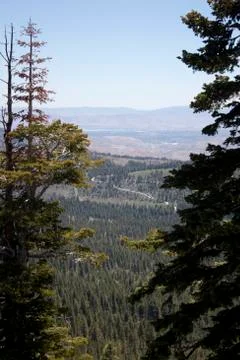 High angle of the sierra nevadas Foto stock