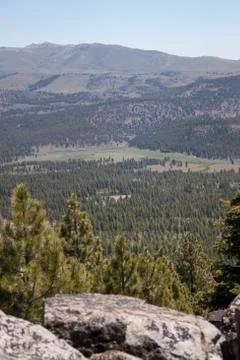 High angle of the sierra nevadas Stock Photos