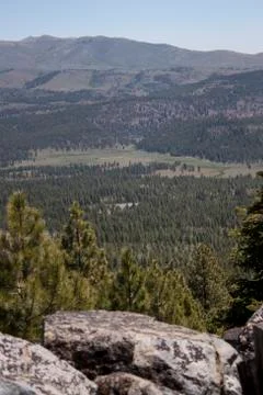 High angle of the sierra nevadas Stock Photos