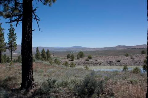 High angle of the sierra nevadas Foto stock