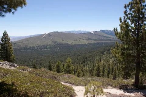 High angle of the sierra nevadas Stock Photos
