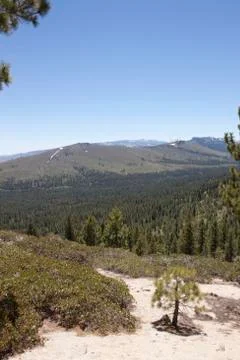High angle of the sierra nevadas Stock Photos