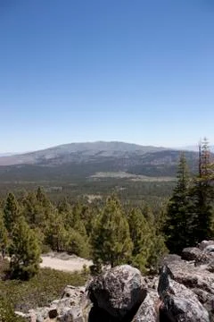 High angle of the sierra nevadas Foto stock