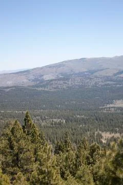 High angle of the sierra nevadas Foto stock