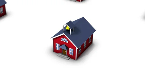 High angle up from single School House revealing many Stock Footage 28918527