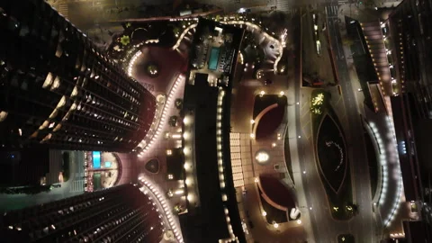 High angle through the City Stock Footage 256287384