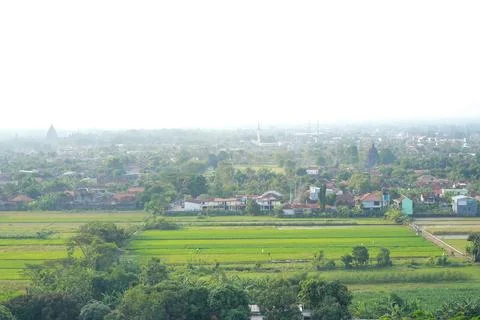 High angle view of ancient stone temple. Stock-Fotos