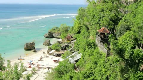 High angle view of Beach at Bali island 스톡 동영상 12177319