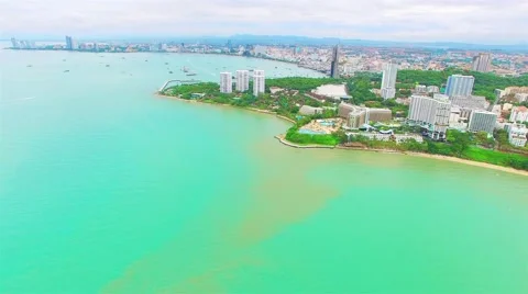 High-angle view. The beach of Thailand. Stock Footage 55503877