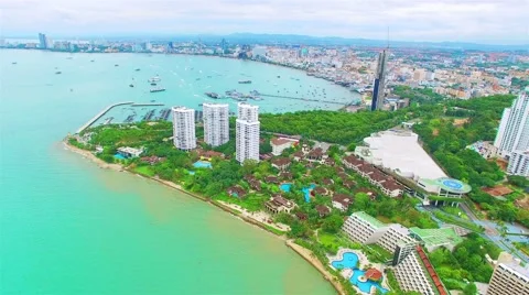 High-angle view. The beach of Thailand. Stock Footage 55537252