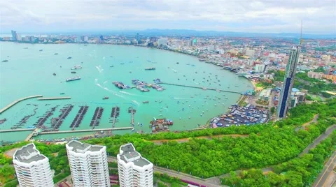 High-angle view. The beach of Thailand. Stock Footage 55574616