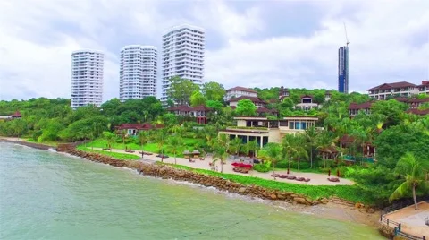 High-angle view. The beach of Thailand. Stock Footage 55575488