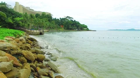 High-angle view. The beach of Thailand. Stock Footage 55631281