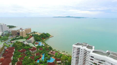 High-angle view. The beach of Thailand. Stock Footage 55634152