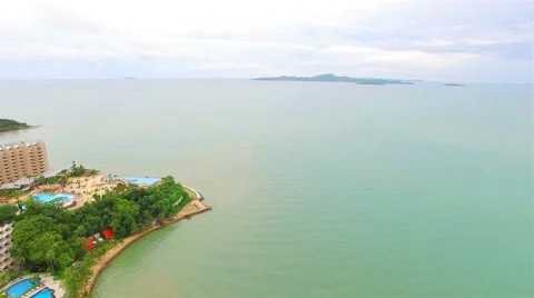 High-angle view. The beach of Thailand. Stock Footage 55694960