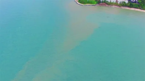 High-angle view. The beach of Thailand. Stock Footage 55778069