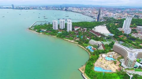 High-angle view. The beach of Thailand. Stock Footage 55808321