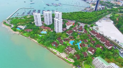 High-angle view. The beach of Thailand. Video stock 56172872