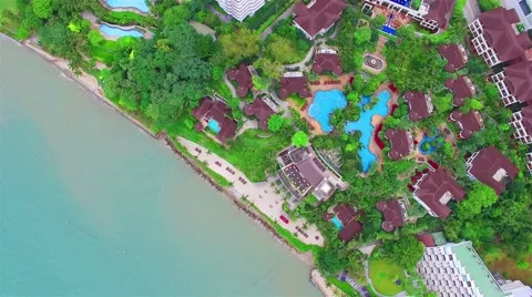 High-angle view. The beach of Thailand. Stock Footage 56174630
