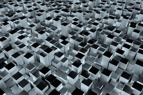 High angle view of blocks Illustrazione stock