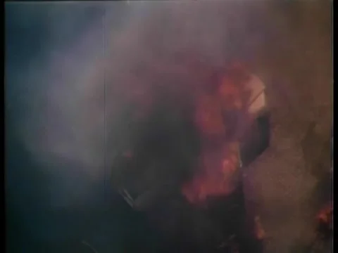 High angle view of car explosion Stock Footage 260249419