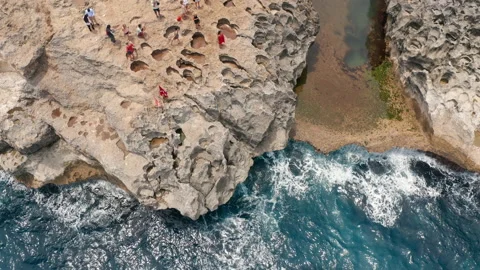 High angle view of cliffs Video stock 218323989