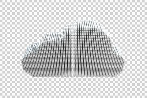 High angle view of cloud Stock Illustration