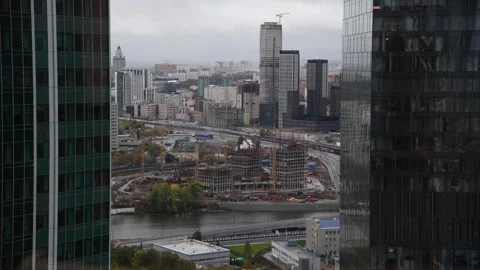 High angle view of construction site Stock Footage 252630521