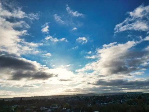 High Angle View of East Luton City of England UK Stock Photos