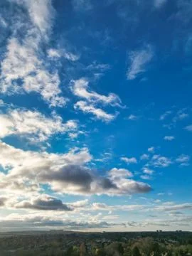 High Angle View of East Luton City of England UK Stock Photos
