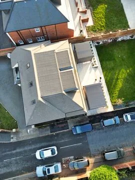 High Angle View of East Luton City of England UK Stock Photos
